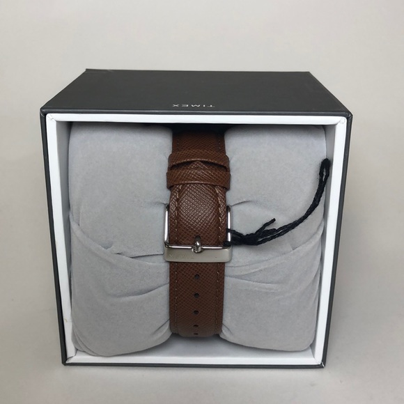 Timex Men’s Brown Leather Watch 41mm J 70 - Picture 2 of 3